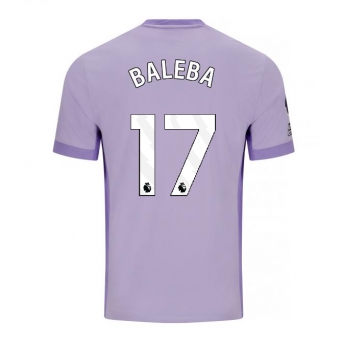 Brighton Carlos Baleba #17 Maglia Gara Trasferta Repliche 2025-26 Maniche Corte